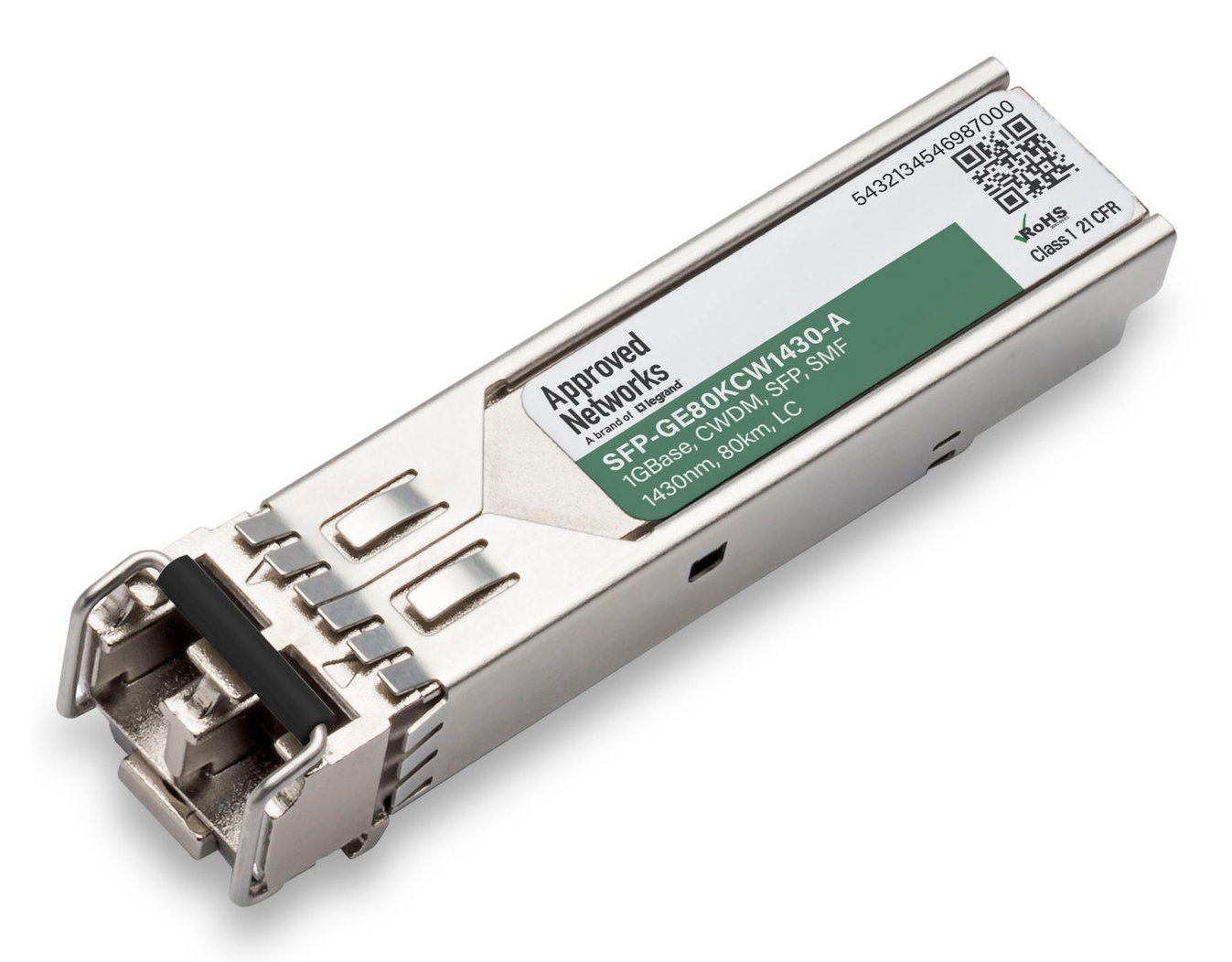 LEGRAND - APPROVED SFP-GE80KCW1430-A network transceiver module Fiber optic 1250 Mbit/s 1430 nm