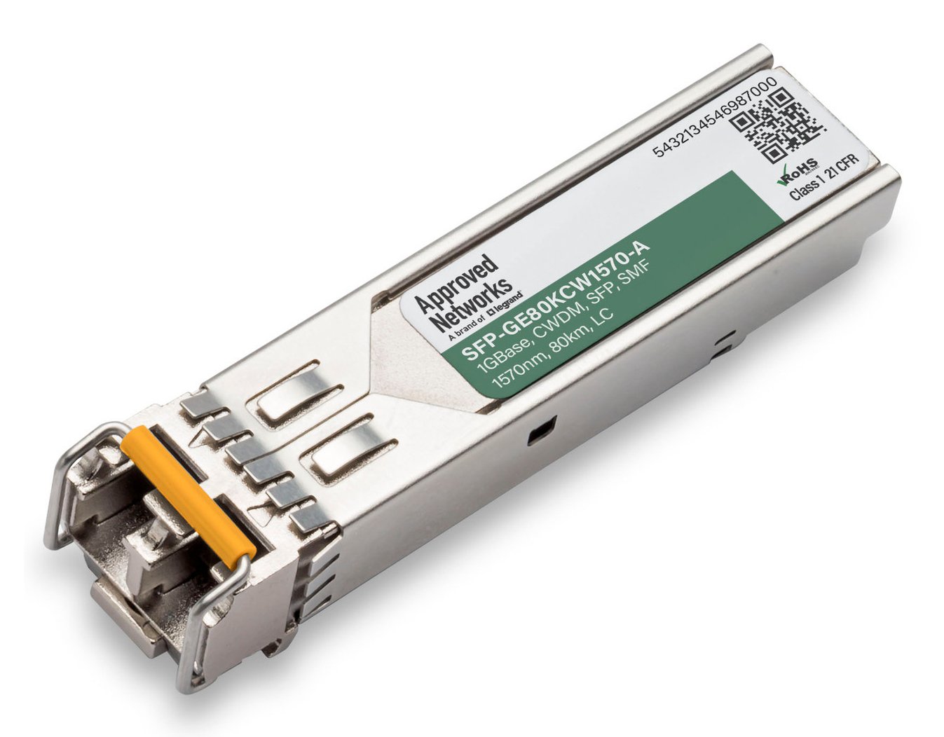 LEGRAND - APPROVED SFP-GE80KCW1570-A network transceiver module Fiber optic 1250 Mbit/s 1570 nm