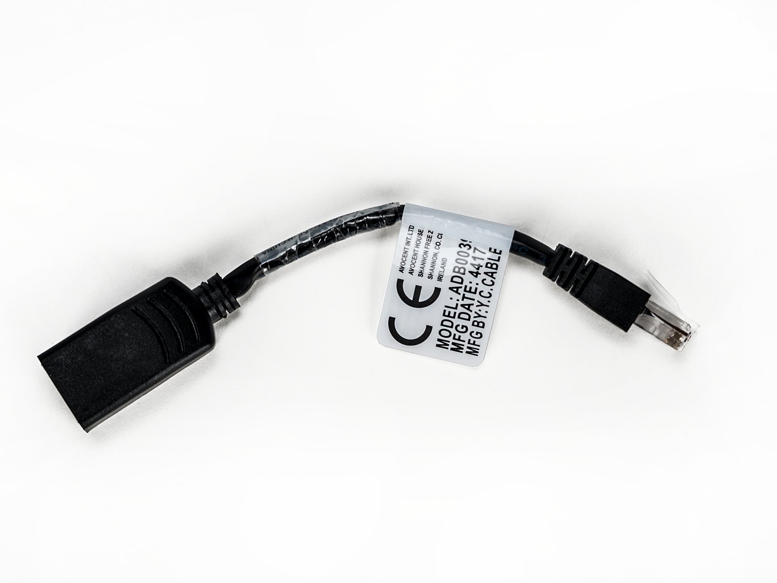 VERTIV-IT SYSTEMS Vertiv Avocent RJ-45 - Sun/Cisco crossover networking cable Black ADB0039