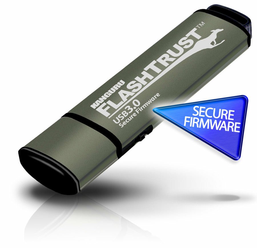 KANGURU SOLUTIONS iStorage FlashTrust™ USB 3.0 512 GB |Secure Flash Drive| Firmware | Physical