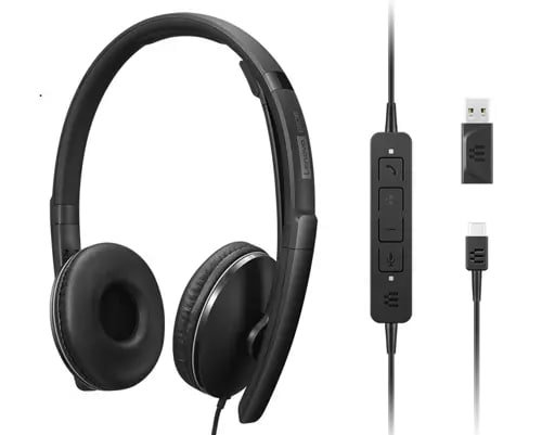 LENOVO TOP SELLER OPTIONS 4XD1M39029 headphones/headset Wired Head-band USB Type-C Black