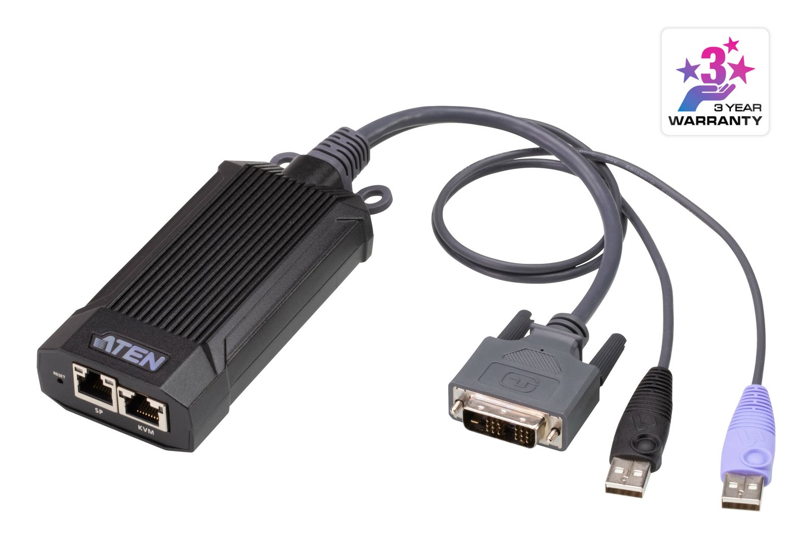 ATEN TECHNOLOGIES KG6900T KVM switch Black, Grey, Purple