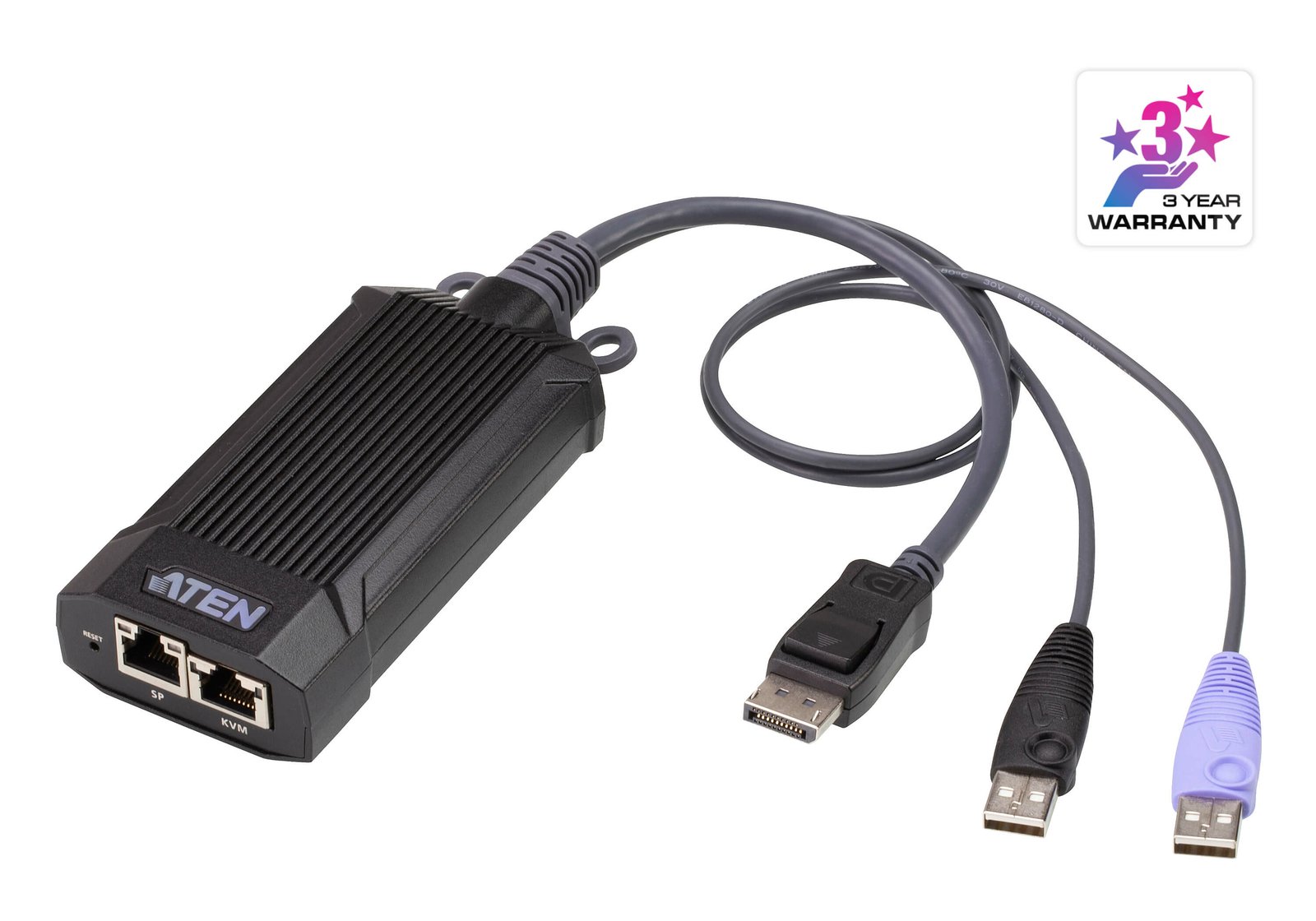 ATEN TECHNOLOGIES KG9900T KVM switch Black, Purple