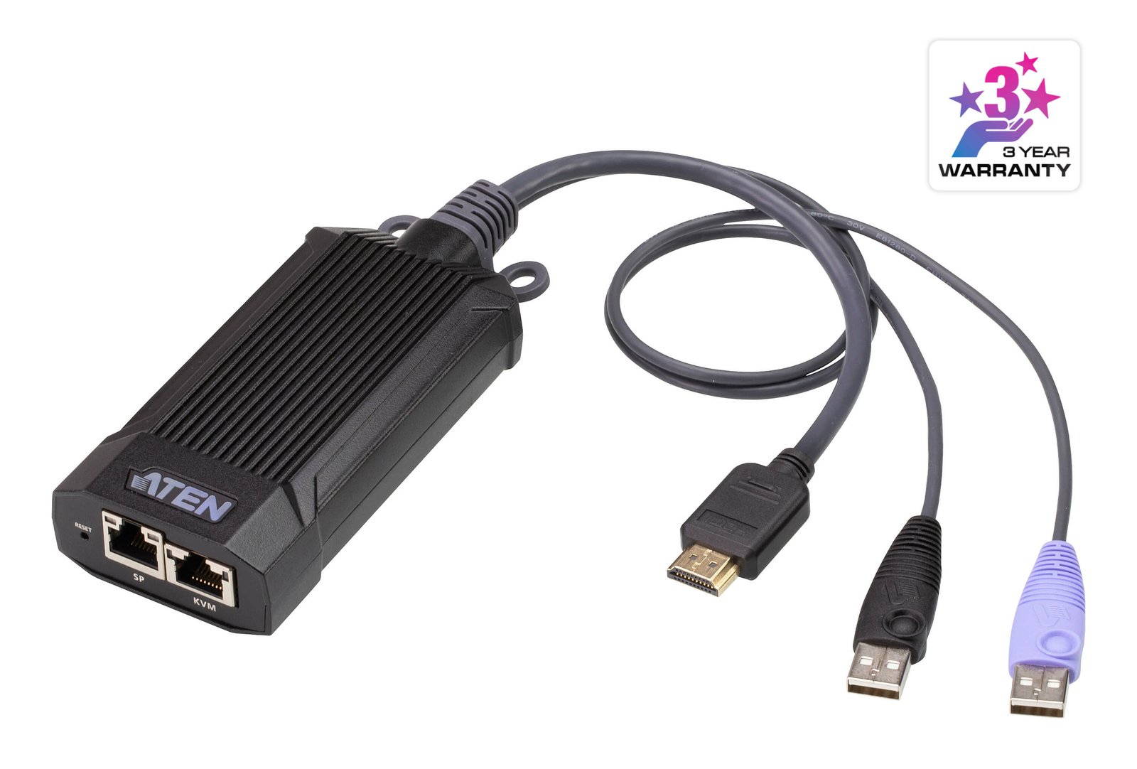 ATEN TECHNOLOGIES KG8900T KVM switch Black, Purple