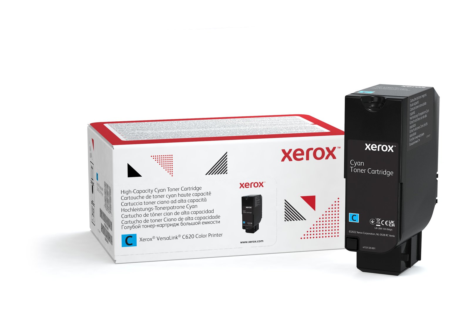 XEROX SUPPLIES Genuine ® VersaLink® C620 Color Printer Cyan High capacity Toner Cartridge (12000