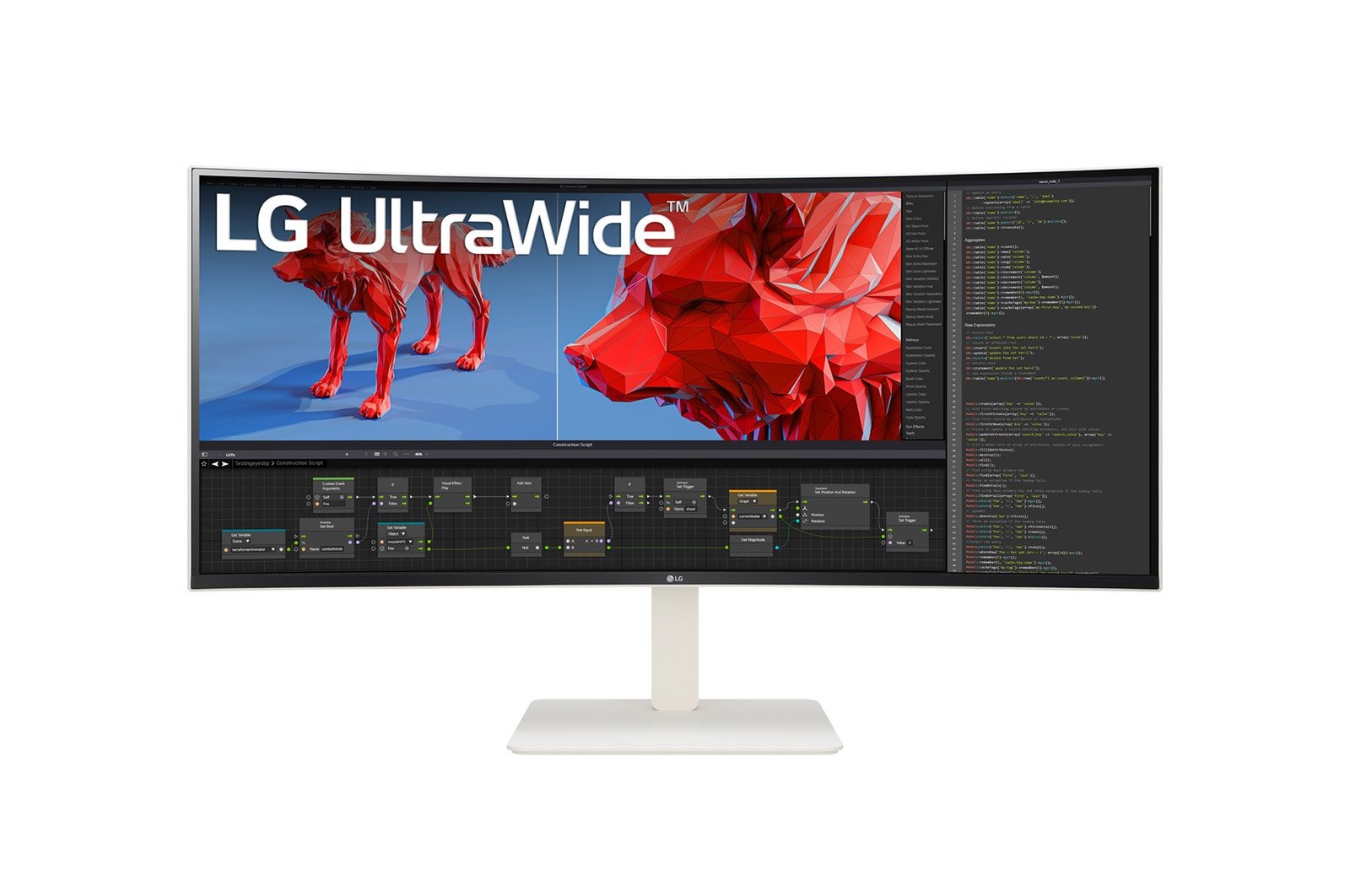 LG ELECTRONICS 38BR85QC-W computer monitor 96.5 cm (38") 3840 x 1600 pixels UltraWide Quad HD+ LCD