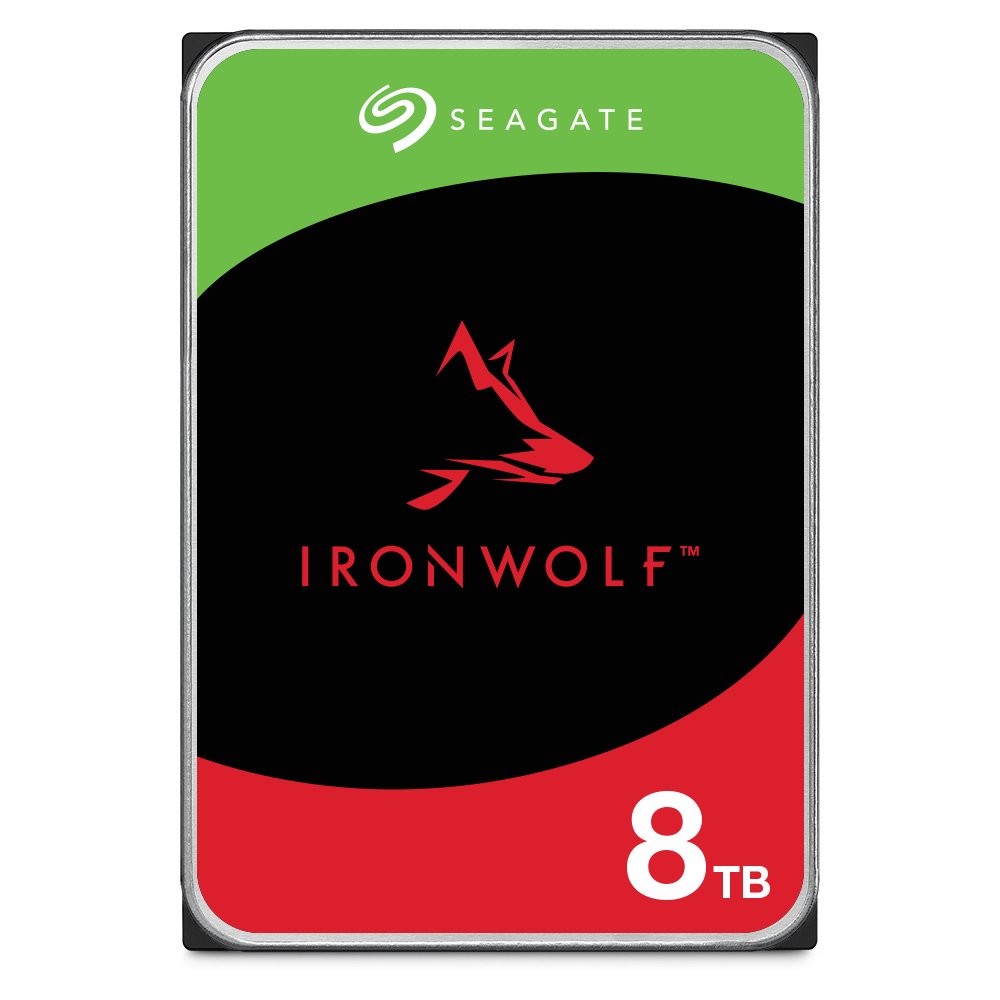 SEAGATE - NAS SINGLE IronWolf ST8000VN002 internal hard drive 8 TB 5400 RPM 256 MB 3.5" Serial ATA