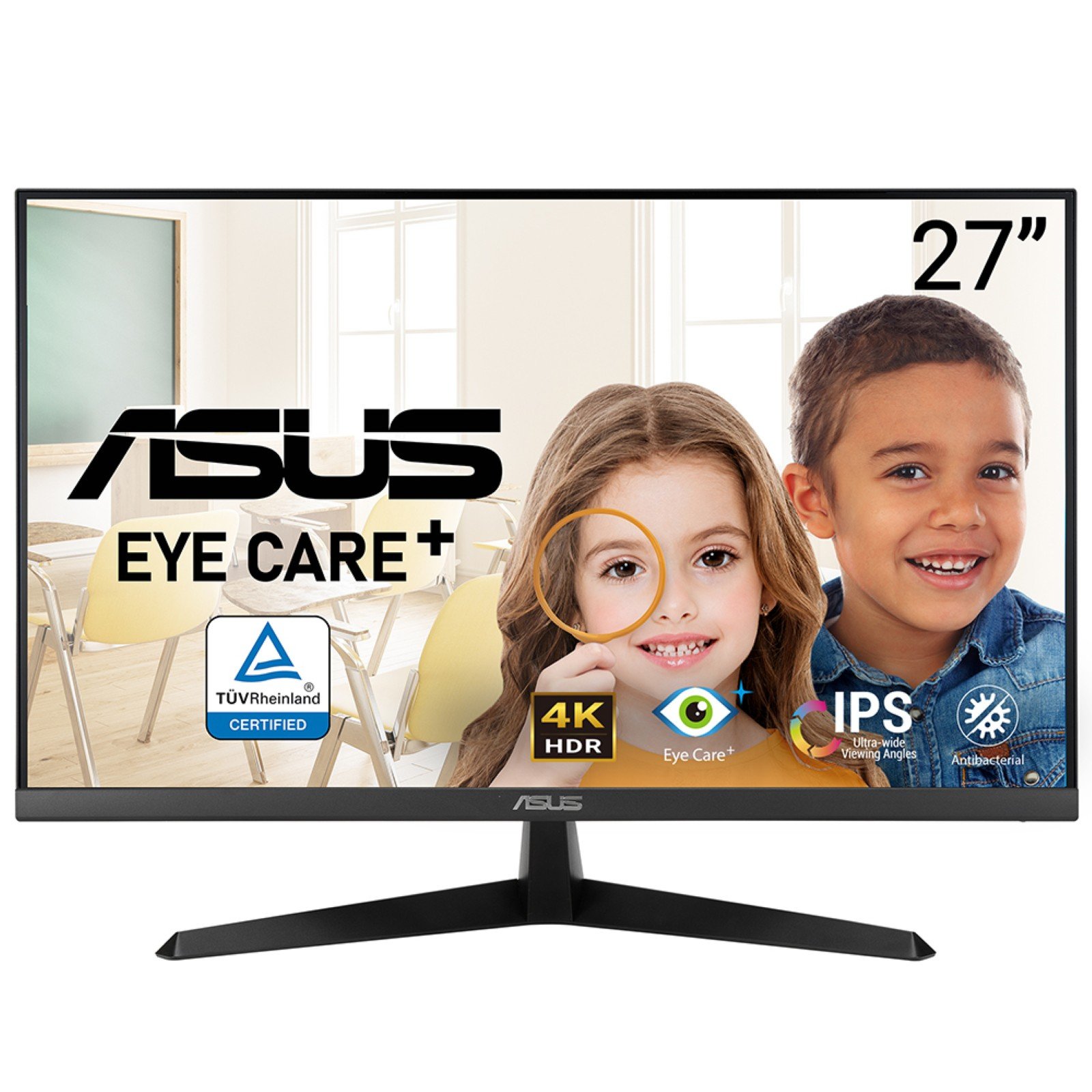 ASUS - DISPLAY VY27UQ computer monitor 68.6 cm (27") 3840 x 2160 pixels 4K Ultra HD LCD Black