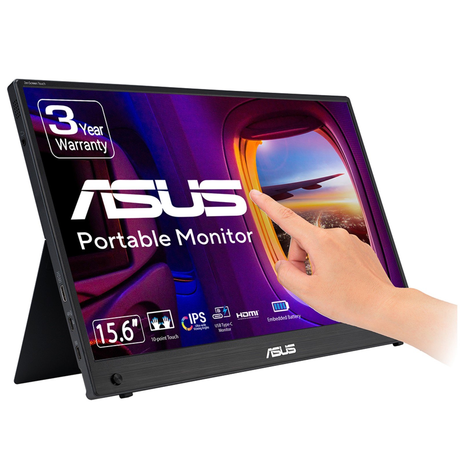 ASUS - DISPLAY ZenScreen MB16AMTR computer monitor 39.6 cm (15.6") 1920 x 1080 pixels Full HD LCD
