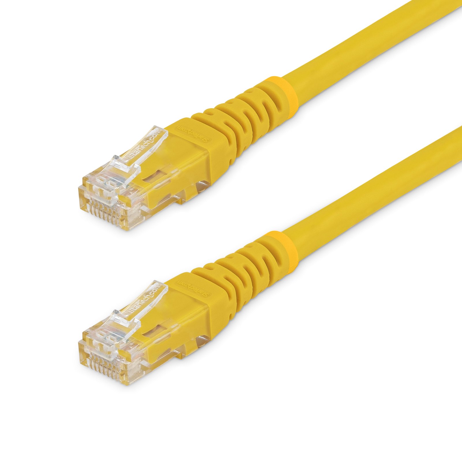 StarTech.com 35ft CAT6 Ethernet Cable - Yellow CAT 6 Gigabit Wire -250MHz 100W PoE RJ45 UTP Molded