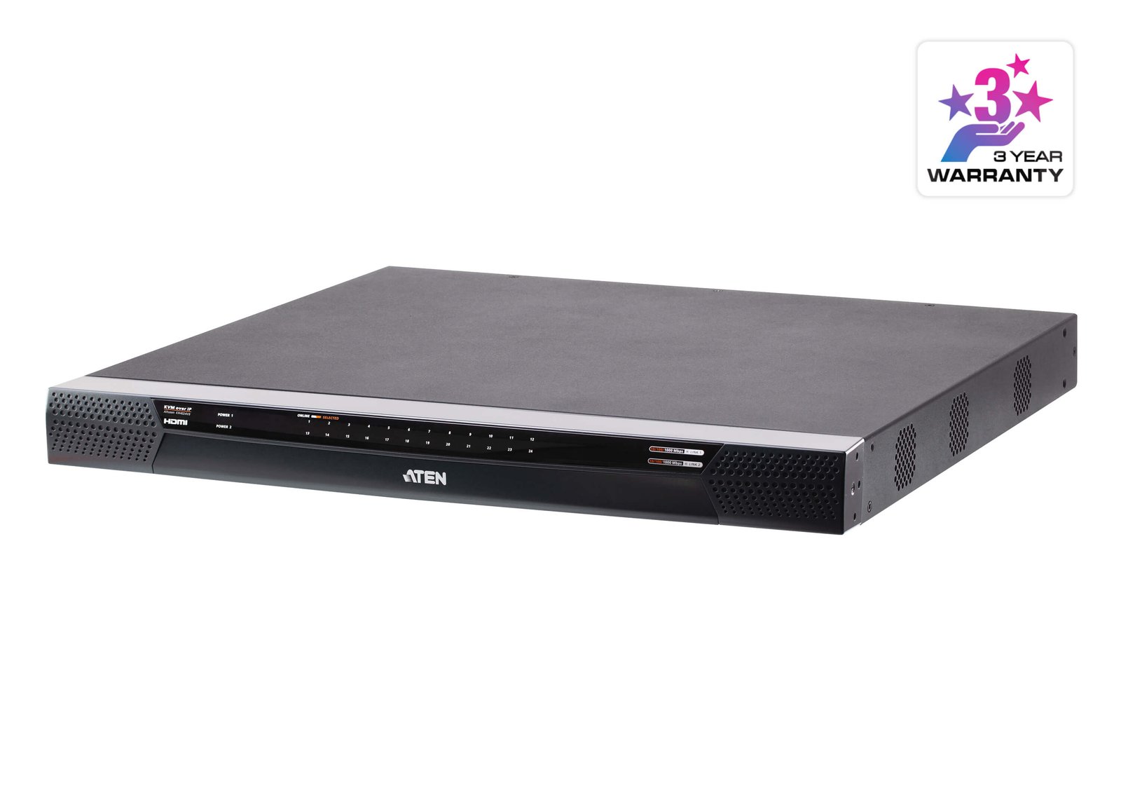 ATEN TECHNOLOGIES KN4024VB KVM switch Black