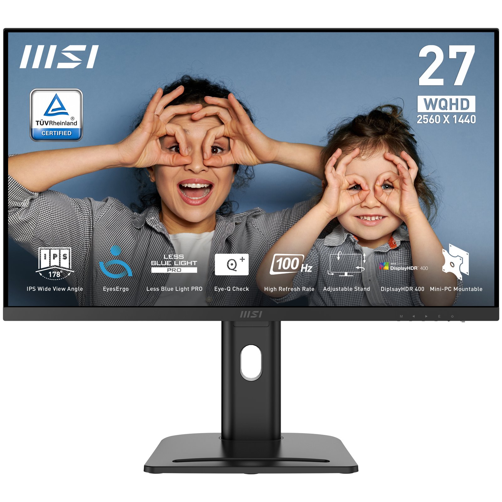 MSI - MONITORS Pro MP273QP E2 computer monitor 68.6 cm (27") 2560 x 1440 pixels Wide Quad HD LED