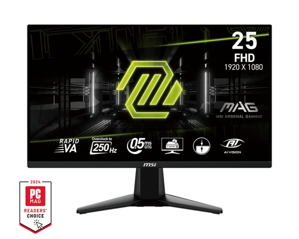 MSI - MONITORS MAG 255XFV computer monitor 62.2 cm (24.5") 1920 x 1080 pixels Full HD Black