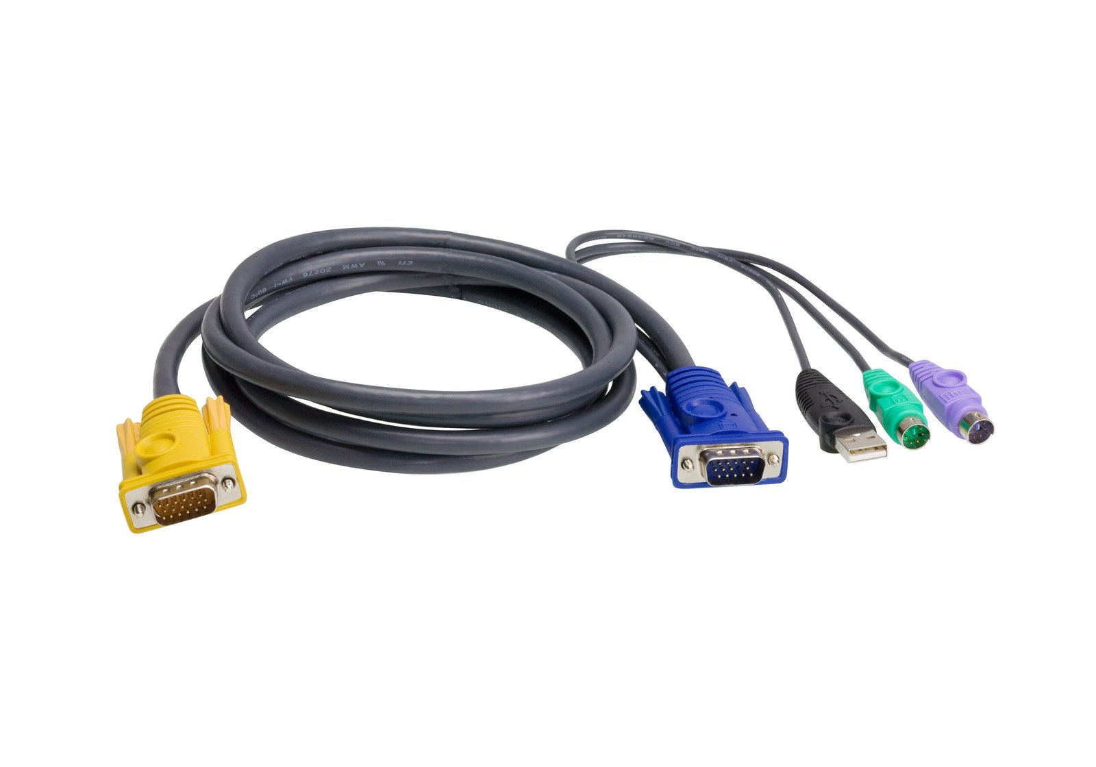 ATEN TECHNOLOGIES PS/2 USB KVM Cable 1,8m 2L5302UP