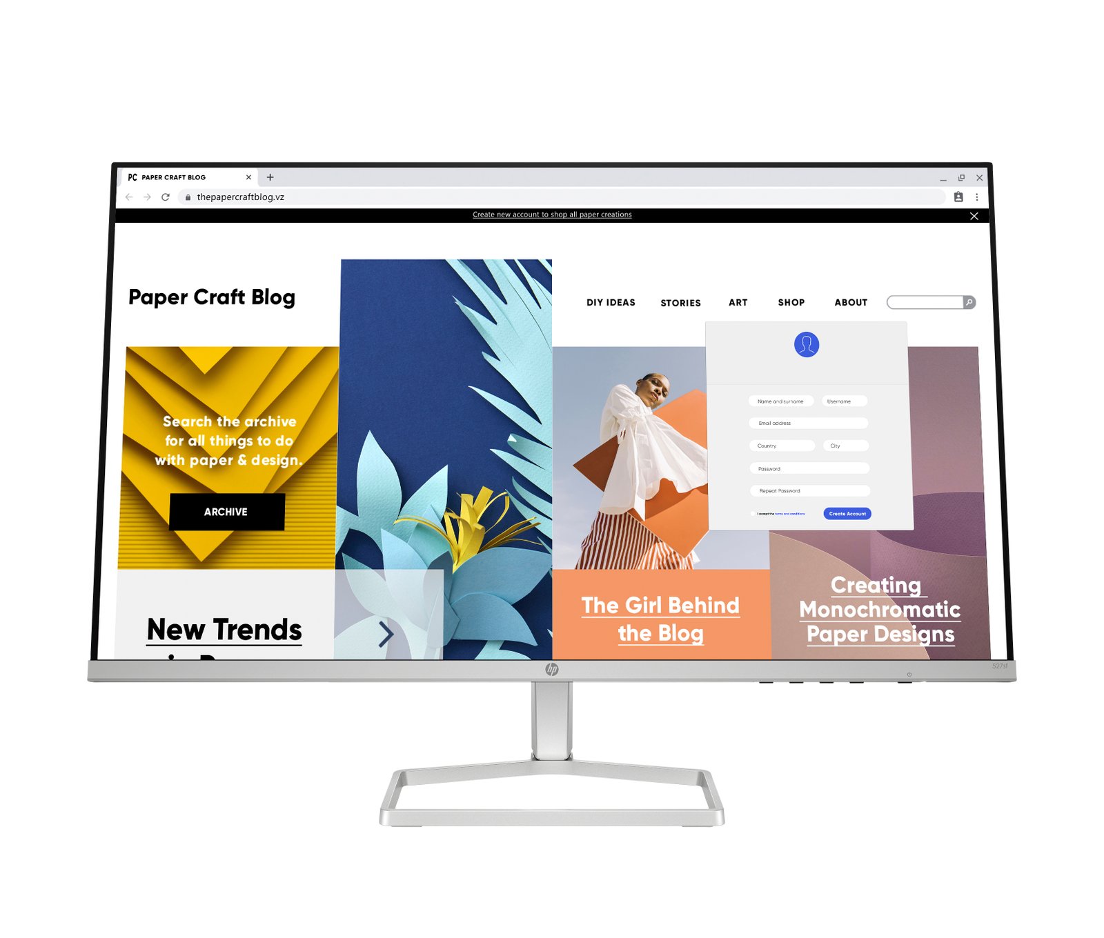 HPI SOURCING - NEW HP Series 5 27 inch FHD Monitor - 527sf 94F44AA#ABA