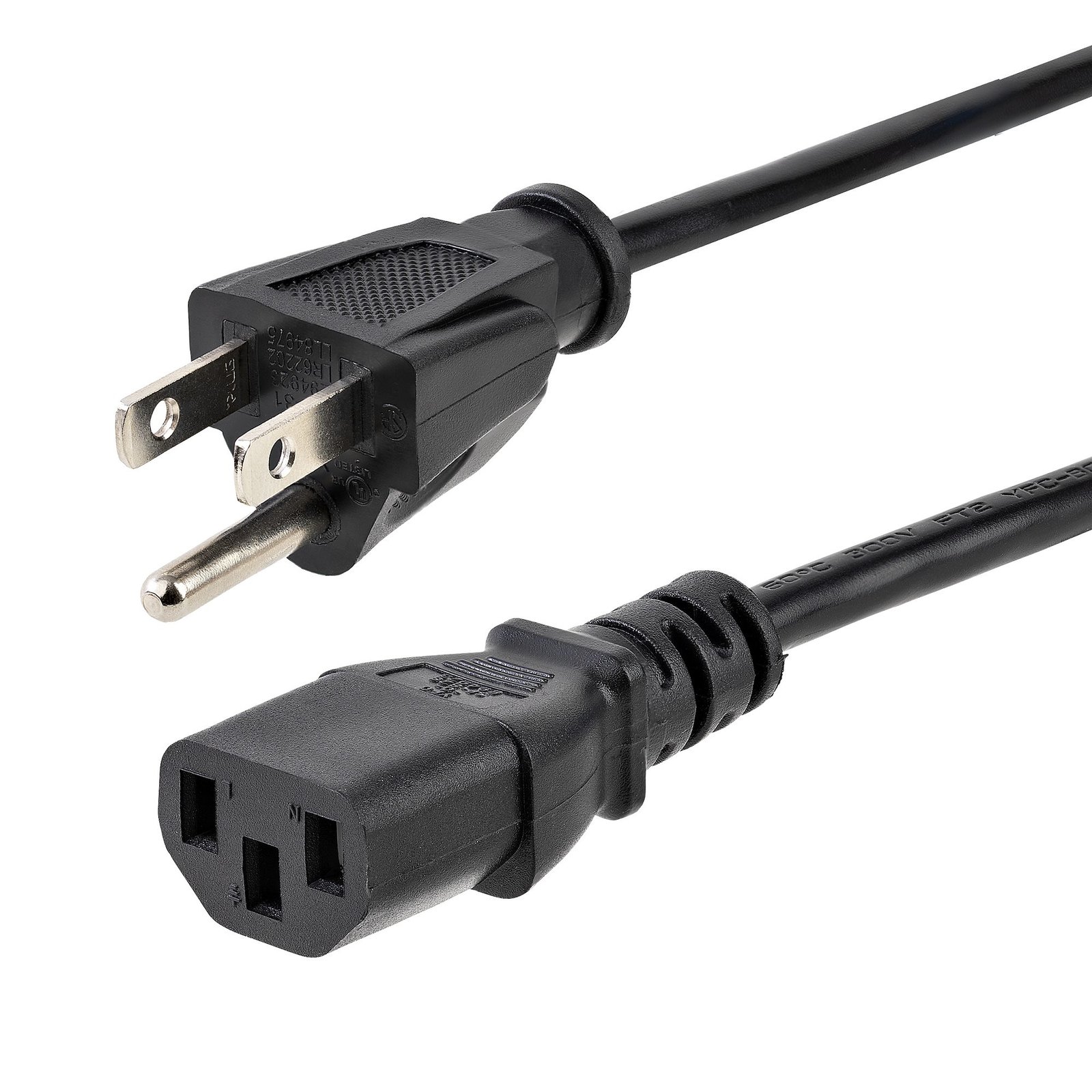 StarTech.com 10ft (3m) Heavy Duty Power Cord, NEMA 5-15P to C13 AC 15A 125V, 14AWG, Replacement PXT1011410
