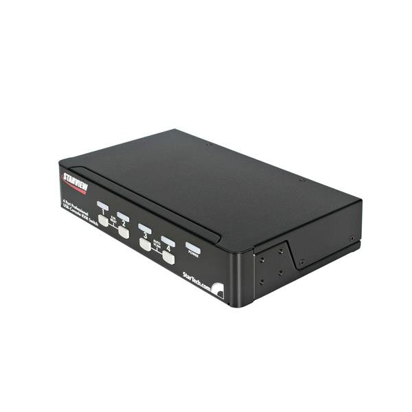 StarTech.com 4 Port 1U Rackmount USB PS/2 KVM Switch with OSD SV431DUSB