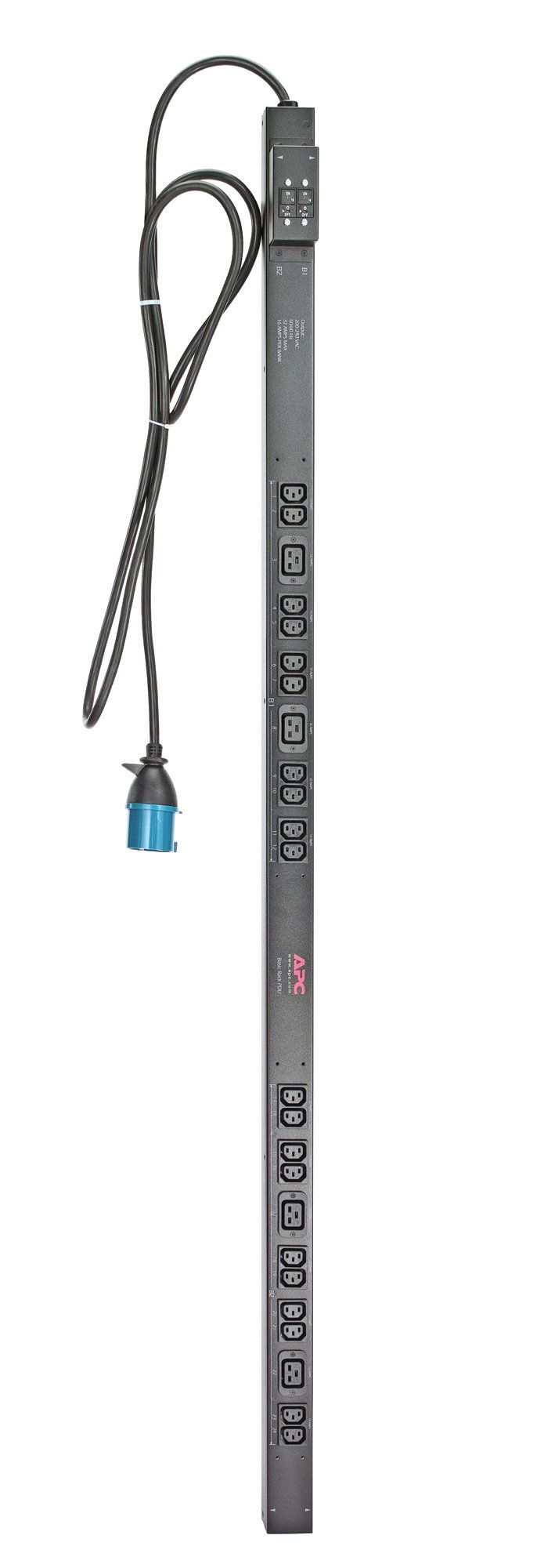 APC SCHNEIDER ELECT IT DIRECT SHIP RACK PDU. BASIC. ZERO U. 32A. 230V. (20)C13 & (4)C19 power