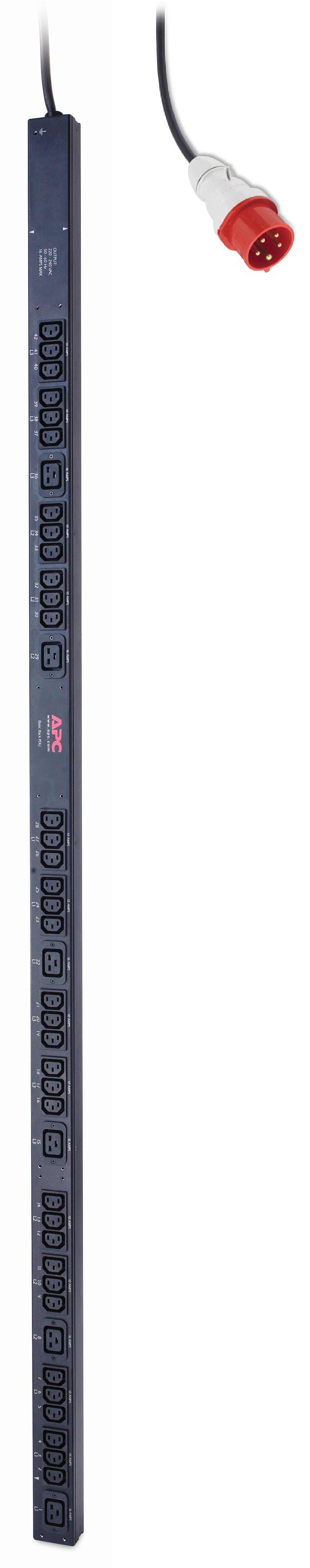 APC SCHNEIDER ELECT IT DIRECT SHIP Rack PDU, Basic, Zero U, 11 kW, 230V, (36) C13 & (6) C19 power