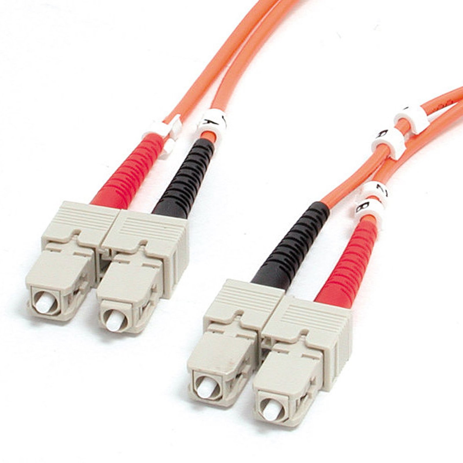 StarTech.com 2m (6.6ft) SC to OM1 Multimode Fiber Optic Cable, 62.5/125 Size, 10G Networks - LSZH