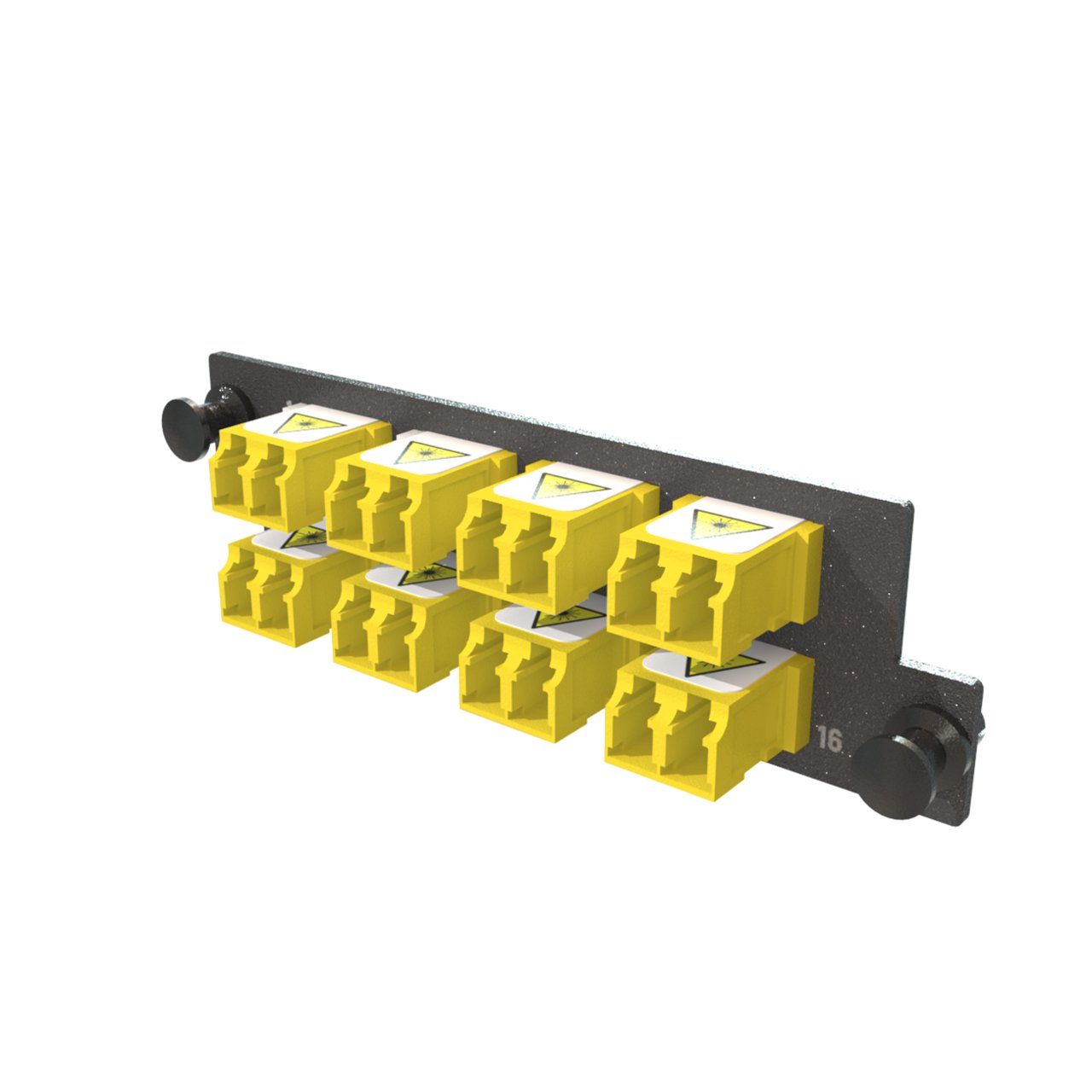 LEGRAND - DATA Infinium M4 HDFP Adapter Panel, 8 Keyed Front Non-Keyed Rear LC Duplex Adapters, 16