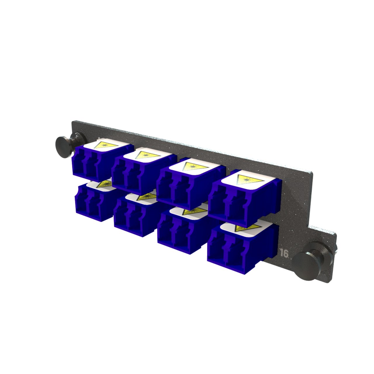 LEGRAND - DATA Infinium M4 HDFP Adapter Panel, 8 Keyed Front Non-Keyed Rear LC Duplex Adapters, 16