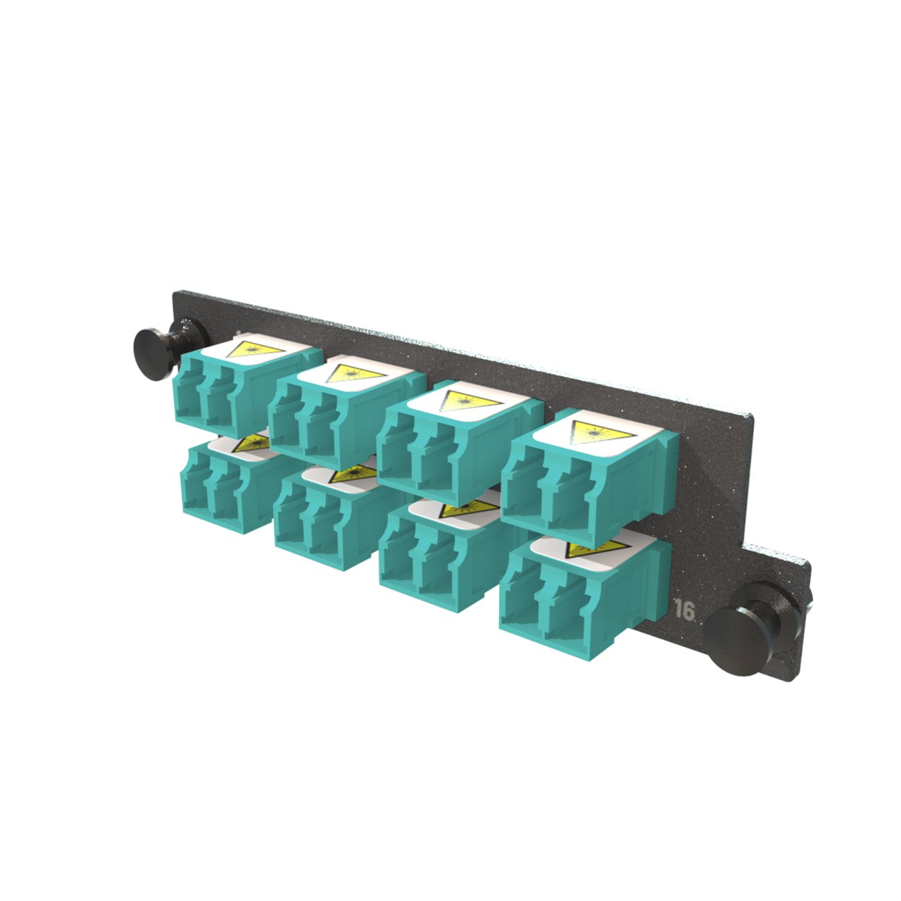 LEGRAND - DATA Infinium M4 HDFP Adapter Panel, 8 Keyed Front Non-Keyed Rear LC Duplex Adapters, 16