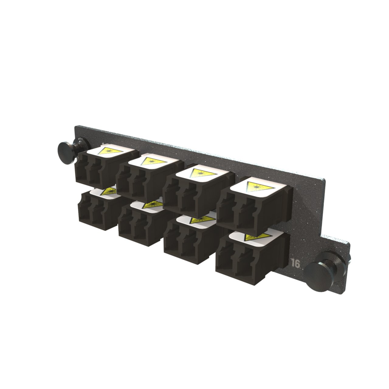 LEGRAND - DATA Infinium M4 HDFP Adapter Panel, 8 Keyed Front Non-Keyed Rear LC Duplex Adapters, 16