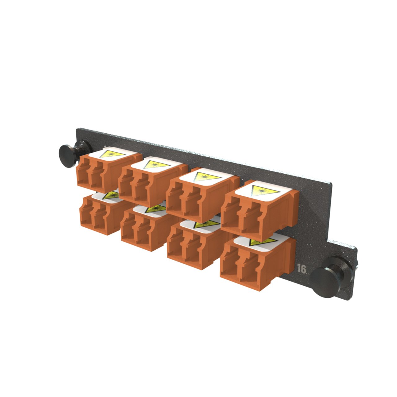 LEGRAND - DATA Infinium M4 HDFP Adapter Panel, 8 Keyed Front Non-Keyed Rear LC Duplex Adapters, 16