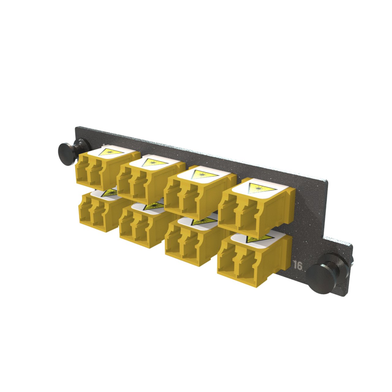 LEGRAND - DATA Infinium M4 HDFP Adapter Panel, 8 Keyed Front Non-Keyed Rear LC Duplex Adapters, 16