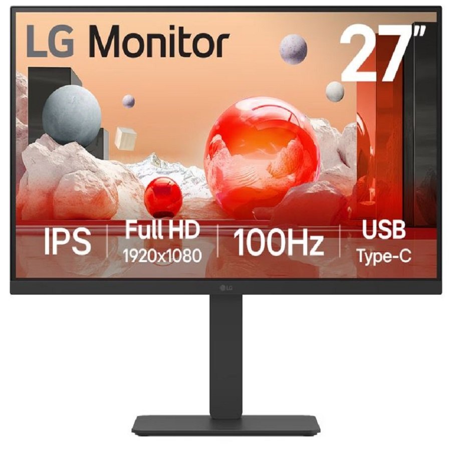 LG ELECTRONICS 27BA650-B computer monitor 68.6 cm (27") 1920 x 1080 pixels Full HD LCD Tabletop