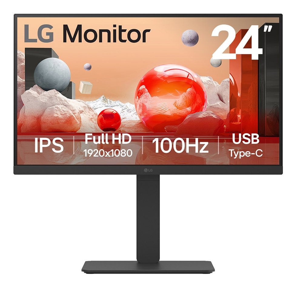 LG ELECTRONICS 24BA650 computer monitor 60.5 cm (23.8") 1920 x 1080 pixels Full HD LED Black
