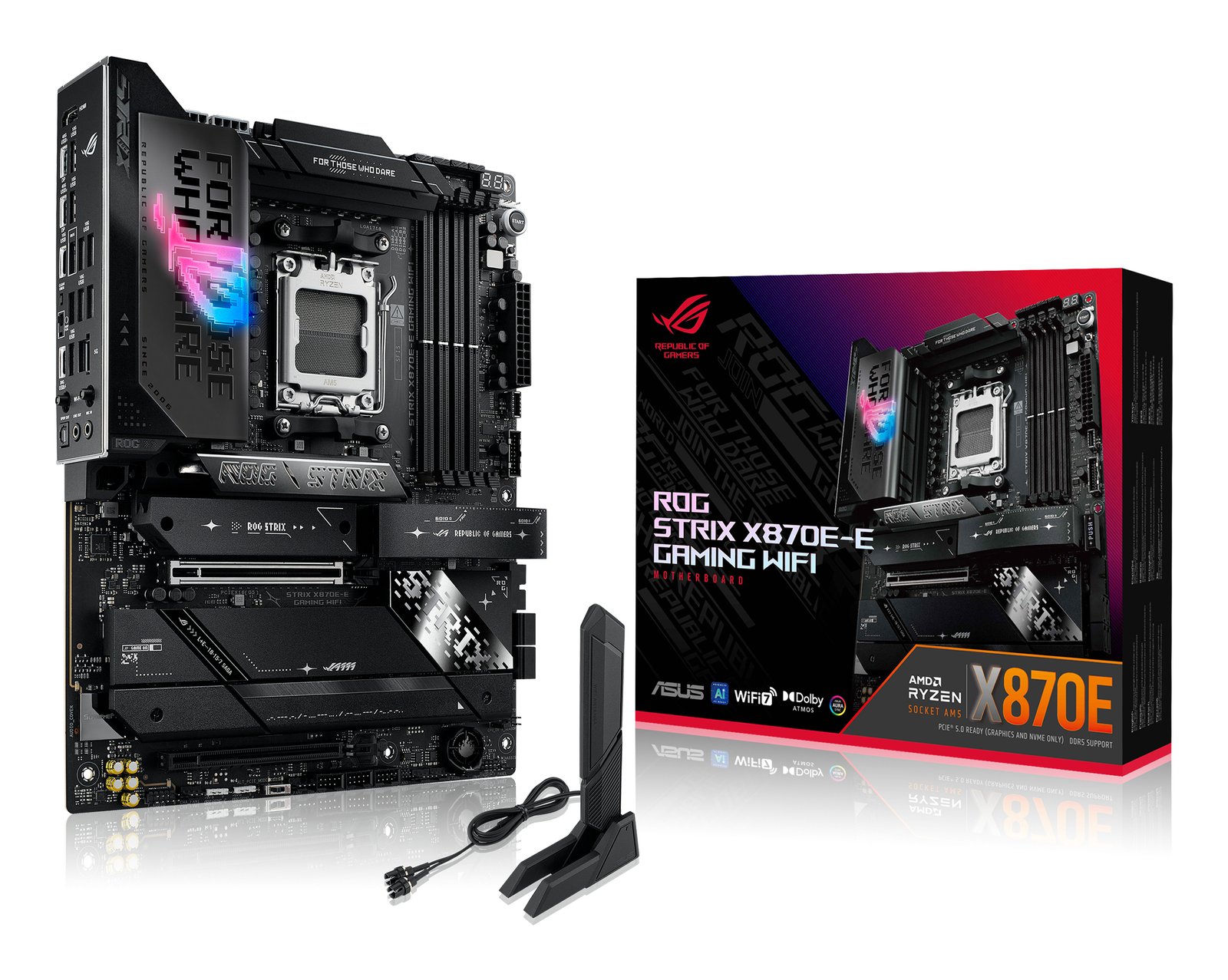 ASUS - MOTHERBOARDS ROG STRIX X870E-E GAMING WIFI AMD X870E Socket AM5 ATX