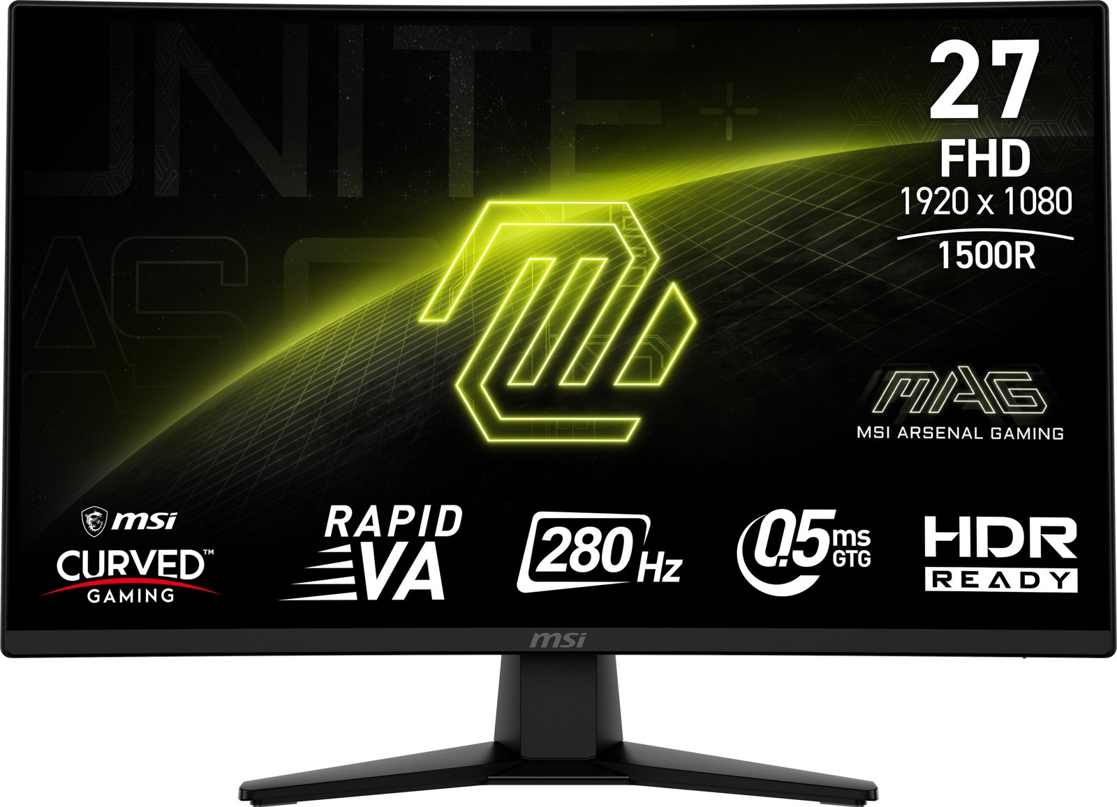 MSI - MONITORS MAG 274CXF computer monitor 68.6 cm (27") 1920 x 1080 pixels Full HD Black