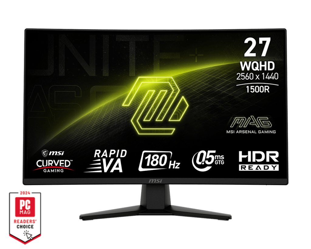 MSI - MONITORS MAG 274CQF computer monitor 68.6 cm (27") 2560 x 1440 pixels Wide Quad HD Black
