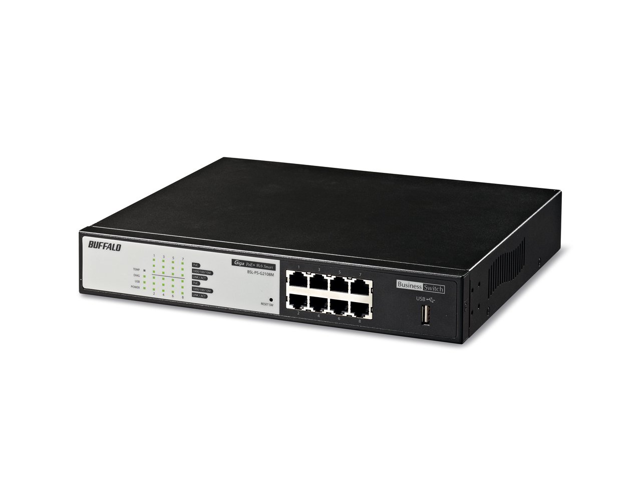 BUFFALO AMERICAS - NETWORKING BSL-PS-G2108M network switch Managed L2 Gigabit Ethernet
