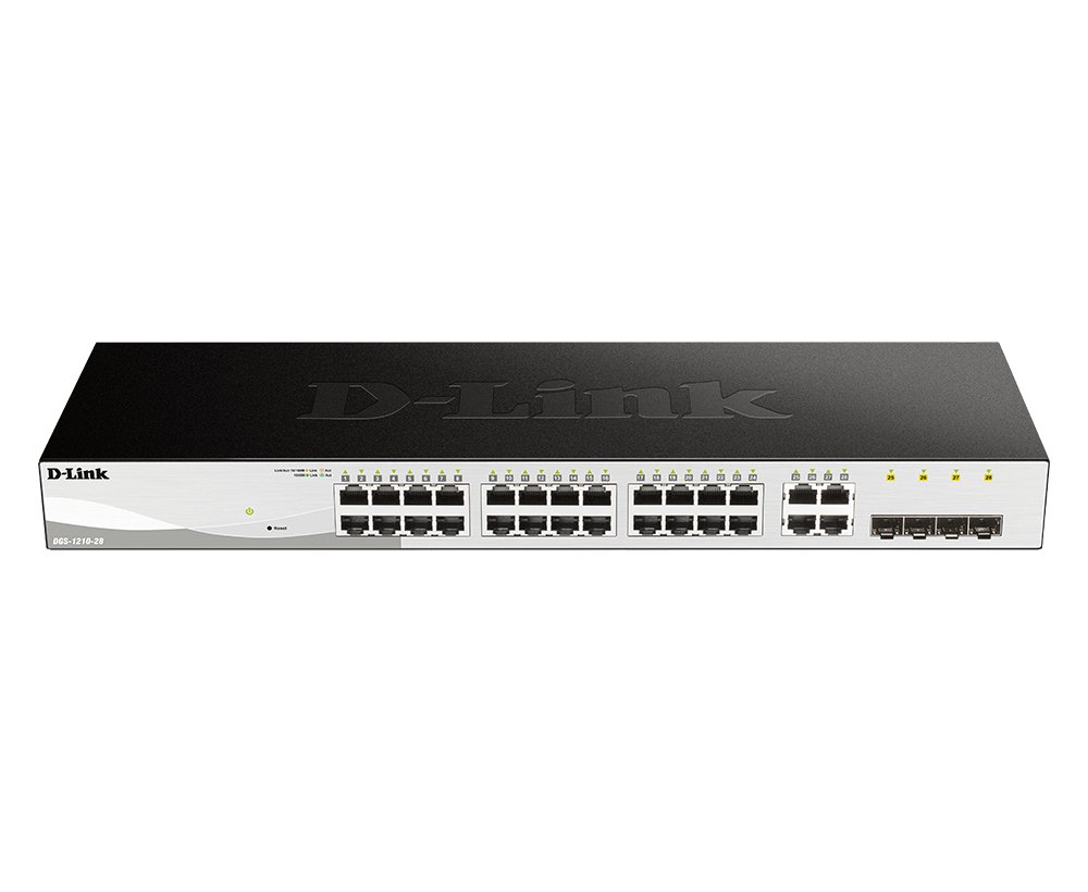 D-LINK BUSINESS PRODUCTS SOLUTIONS 28-Port Gigabit Smart Managed Switch including 4 Combo Ports DGS-1210-28