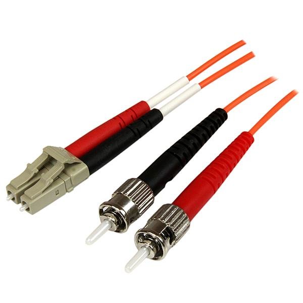 StarTech.com Fiber Optic Cable - Multimode Duplex 50/125 - OFNP Plenum - LC/ST - 1 m 50FIBPLCST1