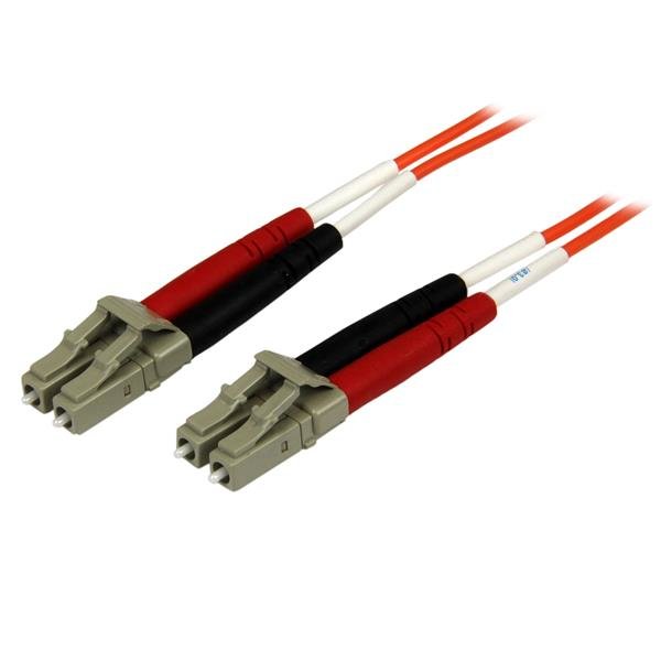 StarTech.com Fiber Optic Cable - Multimode Duplex 50/125 - OFNP Plenum - LC/LC - 2 m 50FIBPLCLC2