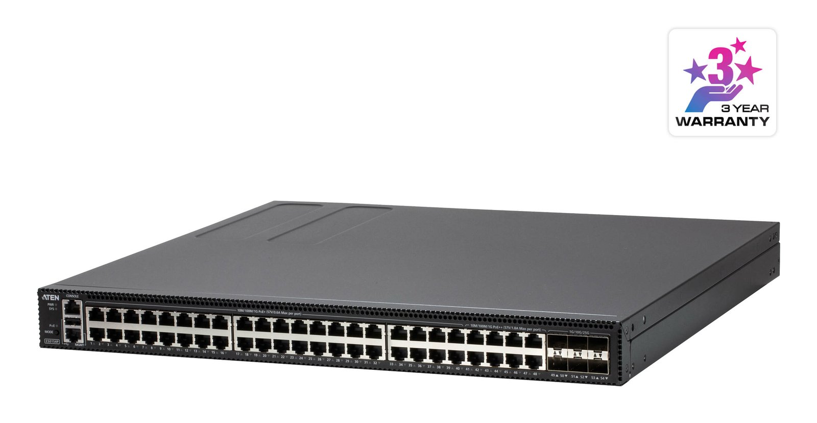 ATEN TECHNOLOGIES ES0154P network switch Managed L2+ Gigabit Ethernet (10/100/1000) Power over