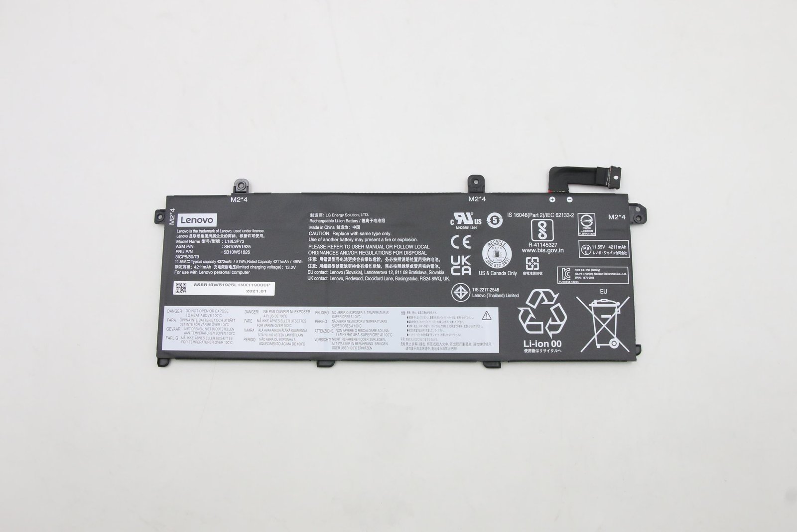 LENOVO DCG SOURCING 5B10W51826 laptop spare part Battery