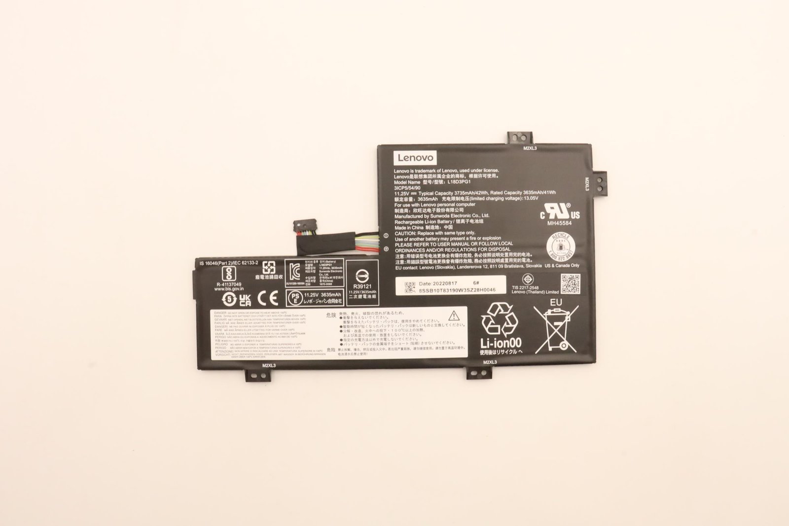 LENOVO DCG SOURCING 5B10W13947 laptop spare part Battery