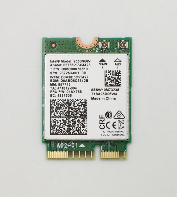 LENOVO DCG SOURCING Wireless,CMB,IN,9560 NV M2 +BT5.0 WLAN card 01AX768