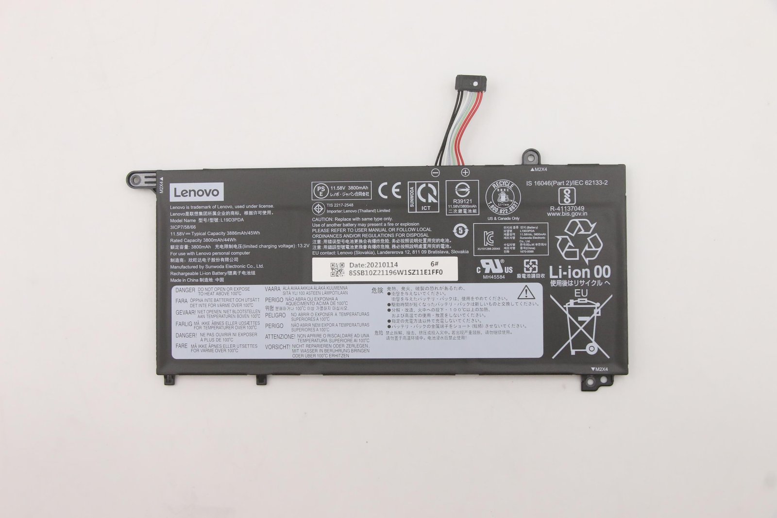 LENOVO DCG SOURCING 5B10Z21197 laptop spare part Battery
