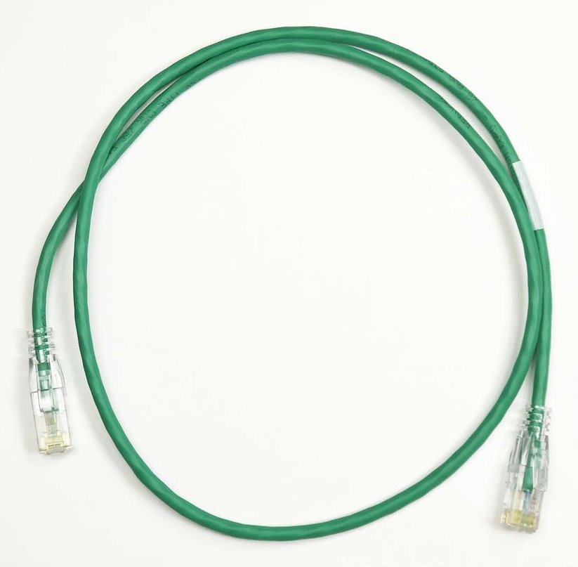 LEGRAND - DATA 28AWG Reduced diameter C6A/10G channel cord Green 13FT RDC61013-05