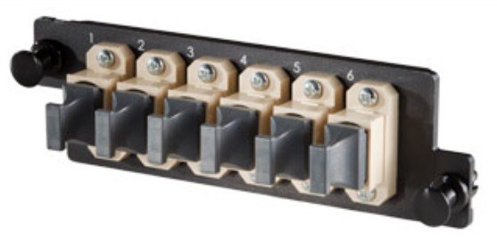LEGRAND - DATA Infinium HDFP fibre optic adapter MPO Beige, Black HDFP-MPA72MA
