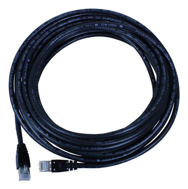 LEGRAND - DATA Powerwise networking cable Black 1.52 m Cat5e U/UTP (UTP) Round PW5EP05DB-00