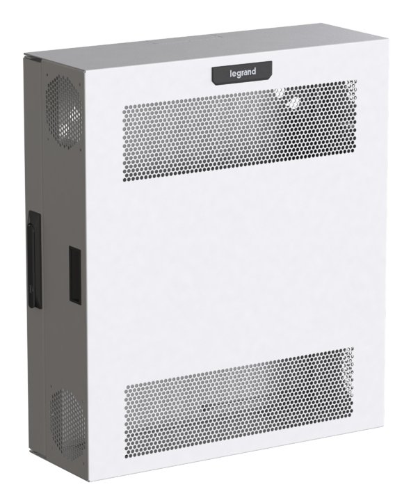LEGRAND - DATA Compact Edge Cabinet, 4 RU, Perforated Door - White CECWM4RUPD-W