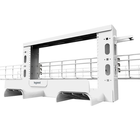 LEGRAND - DATA Mighty Mo Overhead Cable Pathway Rack - 2RU - White MMOHR-2RU-W