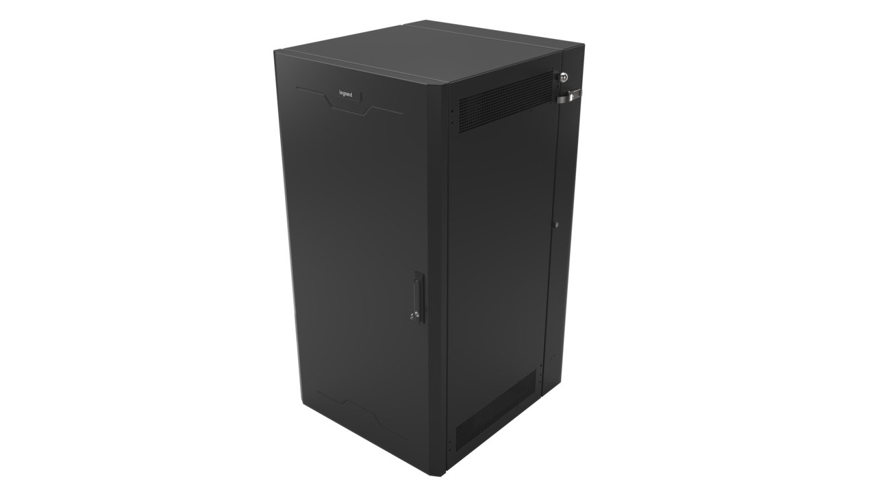 LEGRAND - DATA SWING OUT WALL MT CAB 26RU X 26U mounted rack Black SWMR26RUSD-26-26
